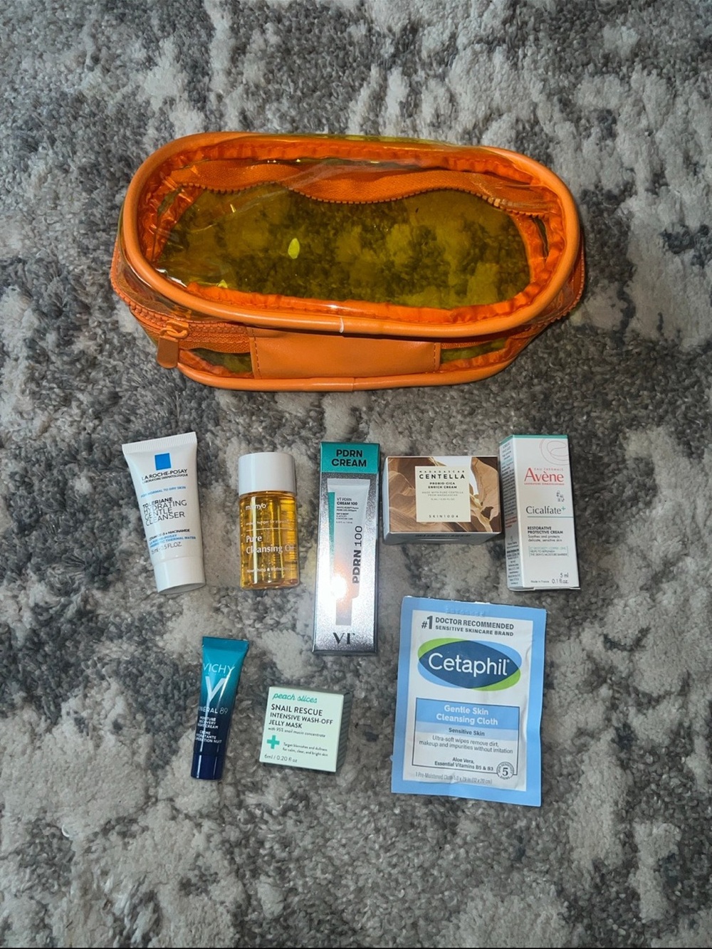 Skincare bundle-La roche posay, peach slices, skin1004, vt, cetaphil, etc